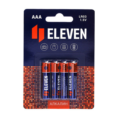   AAA (R03, LR03, 286), Eleven, 1,5V, , 4