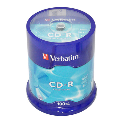  Verbatim, CD-R, 700Mb 52, 100, Cake box