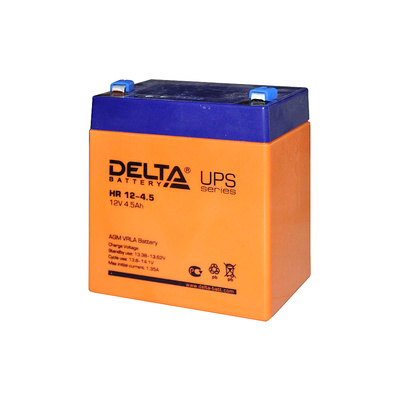 Аккумулятор, для ИБП, Delta, НR 12-4.5, 12V, 4,5Ач