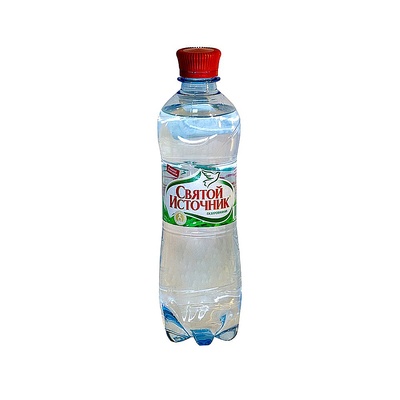 Вода минеральная газированная Святой Источник, 0,5л, пластик. бутылка