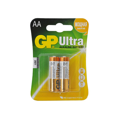 Батарея пальчиковая, AA (R6, LR6, HR6), GP, 