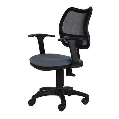 Кресло, Бюрократ, Ch-797AXSN, сетка+пластик+ткань, 26-25, серое+черное