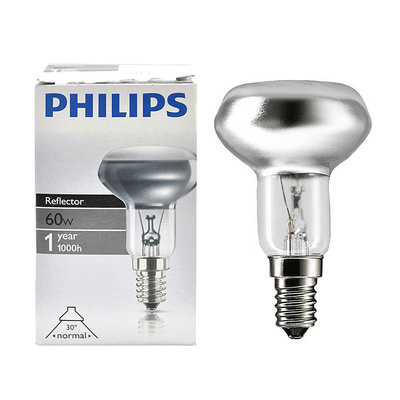 Лампа накаливания, Philips, Spot R50, 60 Вт, 230V, E14