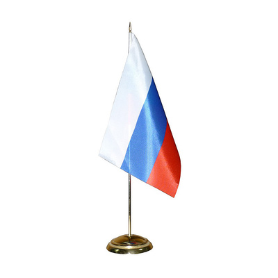 Флаг РФ, настольный, с флагштоком