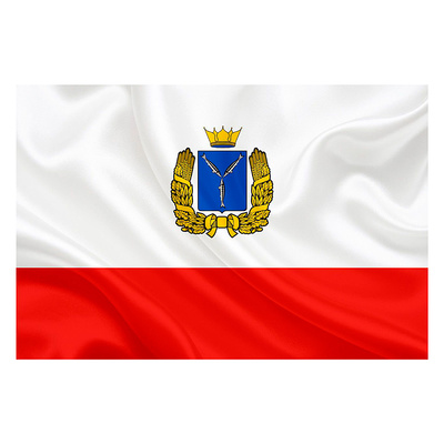 Флаг Саратовской области, 135см*90см, полиэфирная ткань