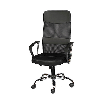 Кресло, Астра А Люкс РС 900 Топ, сетка+хром, черный