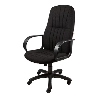 Кресло руководителя, Спред, ткань+пластик, черный, ТГ