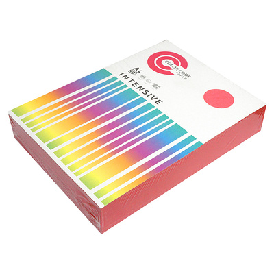 Бумага Color Code, А4, 80г⁄м², 500л, красная intensive (интенсивный)