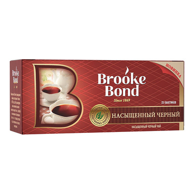 Чай, Brooke Bond, черный, пакетированный, 25шт, 45г