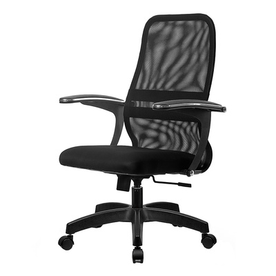 Кресло, SU-CM-8, сетка+пластик, черное