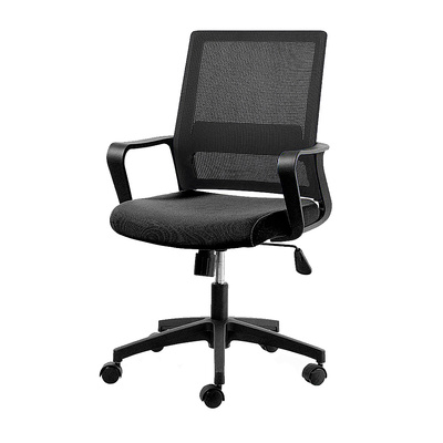 Кресло офисное, Бит LB, сетка+ткань+пластик, черный