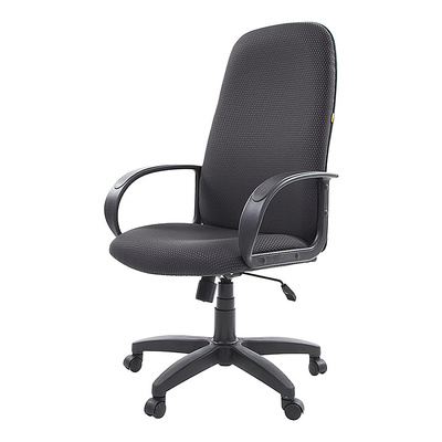 Кресло офисное, Chairman 279 PL, ткань JP+пластик, черно-серое