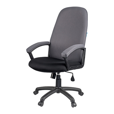 Кресло офисное, HL-E79, ткань+пластик, серое+черное