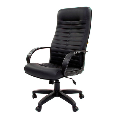 Кресло офисное, Chairman 480 LT, экокожа+пластик, черное