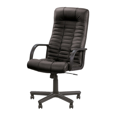 Кресло руководителя, Atlant BX, экокожа+пластик, черное