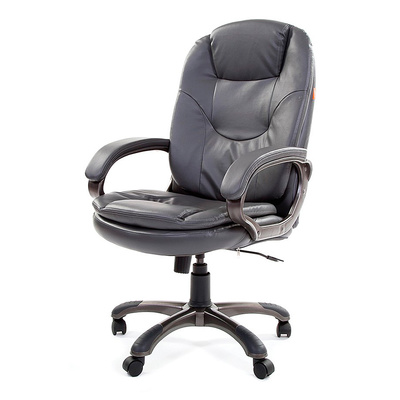 Кресло офисное, Chairman 668, экокожа+пластик, серое