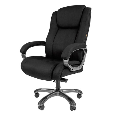 Кресло офисное, Chairman 410, ткань+пластик, черное