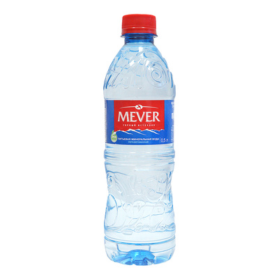 Вода минеральная негазированная Mever, 0,5л, пластик. бутылка