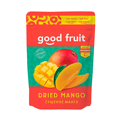 Манго, сушеный, GOOD FRUIT, 100г