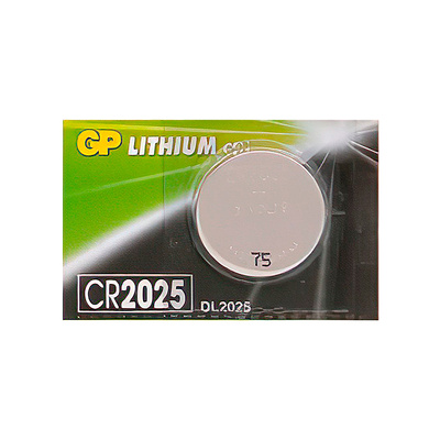 Батарея CR2025, GP, 3V, литиевая