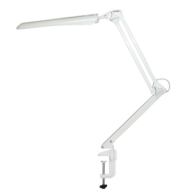 Настольная лампа ТрансВит, Гермес, на струбцине, 8 Вт, белая, LED, сенсорная, металл