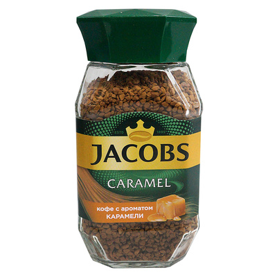 Кофе растворимый с ароматом карамели, Jacobs, 