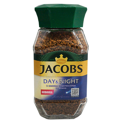 Кофе растворимый с низким содержанием кофеина, Jacobs, 