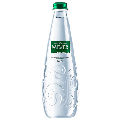 Вода минеральная газированная Mever, 500мл, стекл. бутылка
