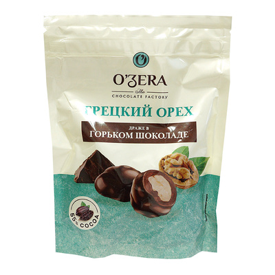 Грецкий орех OZERA в горьком шоколаде, 150г