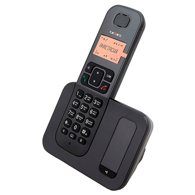 Радиотелефон Texet, TX-D6605А, черный, АОН есть, автоответчик есть, справочник 20 номеров, дисплей есть, спикерфон есть