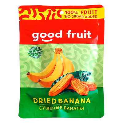 Бананы сушеные Good fruit, 100г