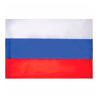 Флаг РФ 135см*90см, полиэфирный шелк, Staff, карман для древка