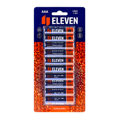   AAA (R03, LR03, 286), Eleven, 1,5V, , 10