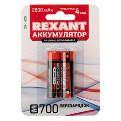 Rexant, AA (R6, LR6, HR03, HR6), 1,2V, 2800, --, 2, 