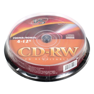 ���� VS, CD-RW, 700Mb, 4x-12x, 25��, Bulk