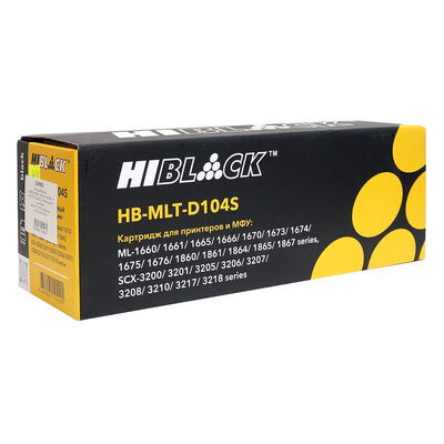 �������� Samsung ML-1660/ML-1665/ML-1667/ML-1860/ML-1865/ML-1867/SCX-3200/SCX-3205/������/1500 ���/Hi-Black/����