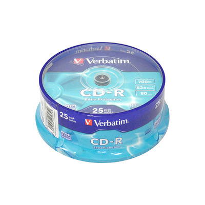  Verbatim, CD-R, 700Mb 52, 25, Cake box