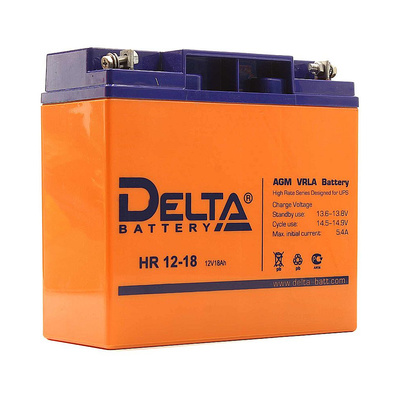 Аккумулятор для ИБП, Delta, HR 12-18, 12V, 18Ач